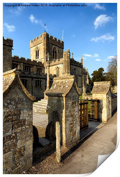 Edington Priory Church,Wiltshire,UK Print by Andrew Harker