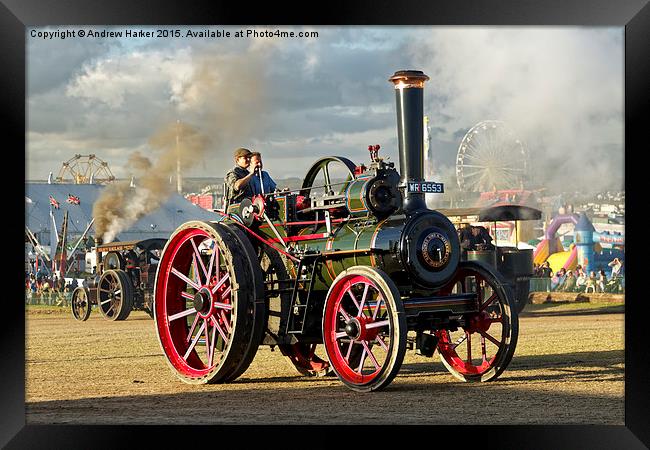 Ransomes, Sims & Jefferies Steam Traction Engine  Framed Print by Andrew Harker