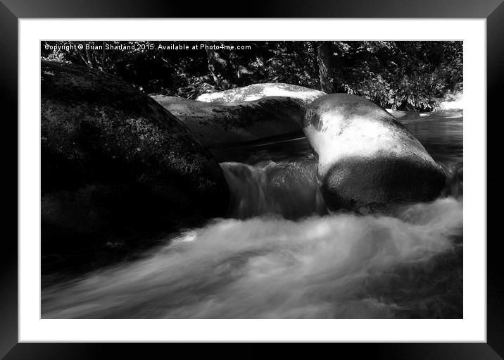 The Roche du Diable at Locunolé. Framed Mounted Print by Brian Sharland
