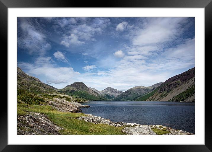 Wastwater Lake Cumbria  Framed Mounted Print by Jacqi Elmslie