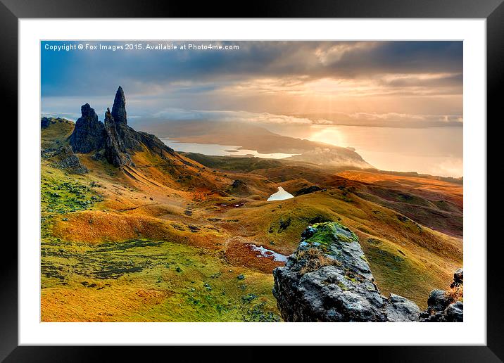  Lone scotland skye Framed Mounted Print by Derrick Fox Lomax