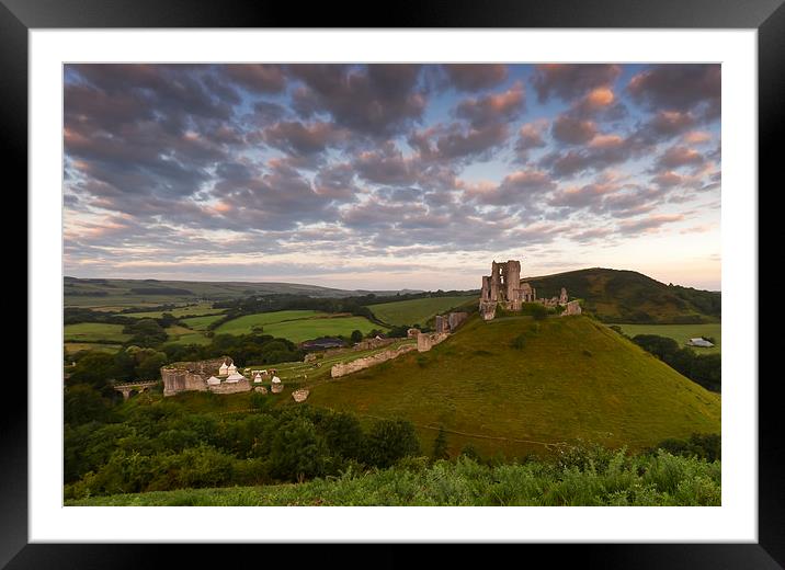  Corfe castle  Framed Mounted Print by Shaun Jacobs