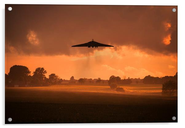 Misty Vulcan Morning Acrylic by J Biggadike