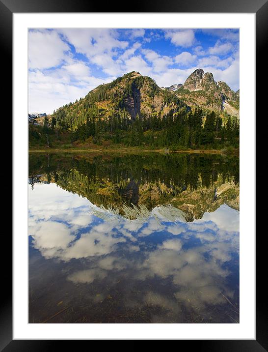 Cascade Clear Framed Mounted Print by Mike Dawson