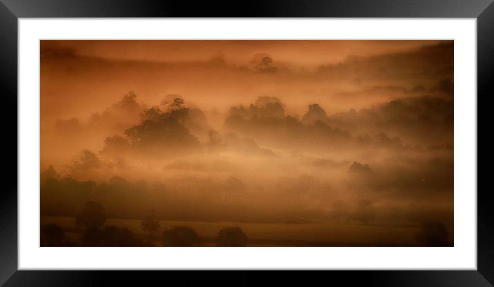  Box Hill Mist Framed Mounted Print by Clive Eariss