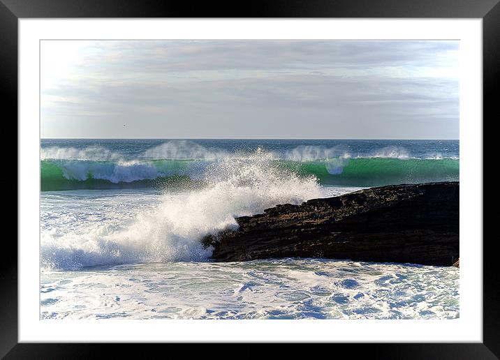 Surf Framed Mounted Print by David Wilkins