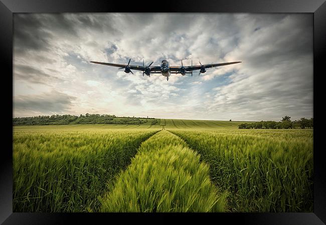 Lancaster, Britains Bomber Framed Print by J Biggadike