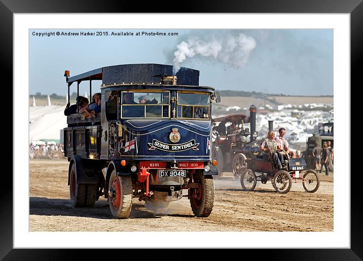 1930 Super Sentinel Steam Wagon No.8393 'Sultan'  Framed Mounted Print by Andrew Harker