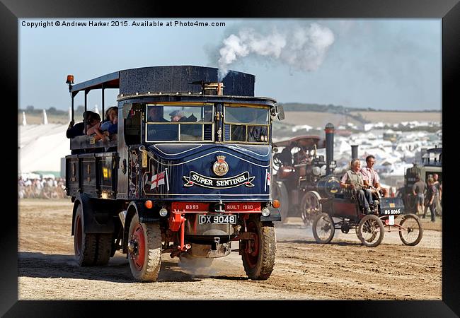 1930 Super Sentinel Steam Wagon No.8393 'Sultan'  Framed Print by Andrew Harker