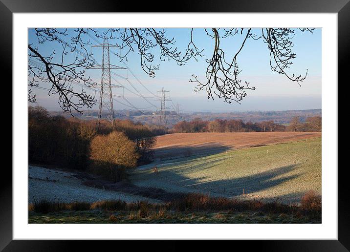  Winter scene, East Sussex Framed Mounted Print by Stephen Prosser