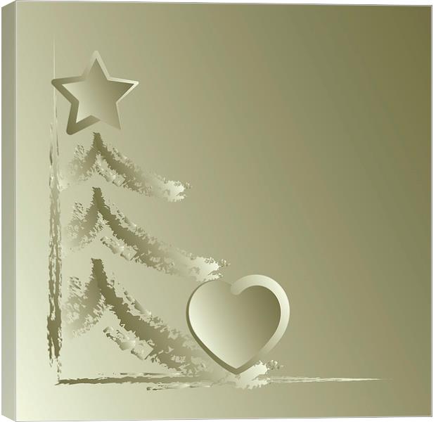 Heart for Christmas Canvas Print by Marinela Feier