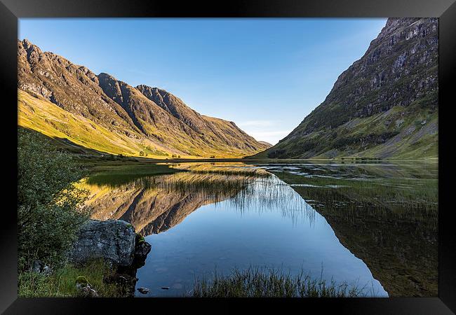  Loch Actriochtan Reflected Framed Print by Nick Rowland