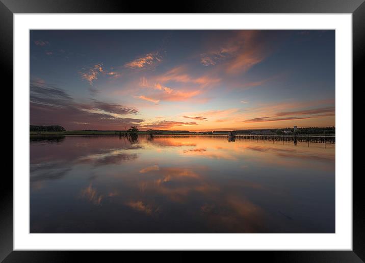  Sunset over the Lake Framed Mounted Print by Nick Rowland