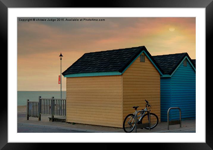  the beach huts  Framed Mounted Print by Heaven's Gift xxx68