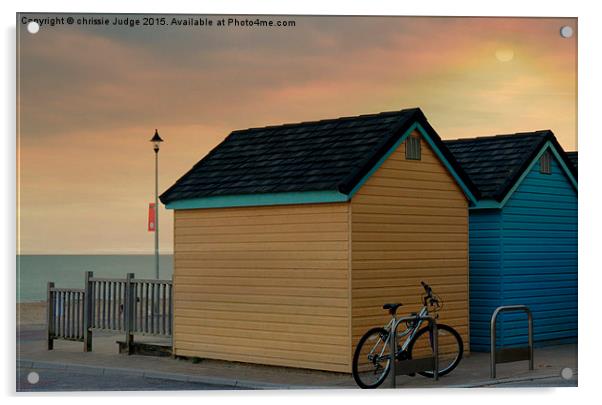  the beach huts  Acrylic by Heaven's Gift xxx68