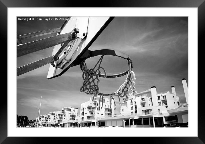  Hoop Dreams Framed Mounted Print by Brian Lloyd