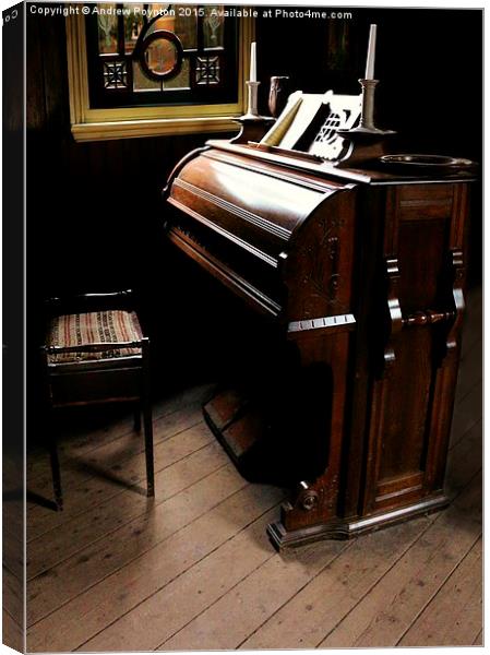  The Piano Canvas Print by Andrew Poynton