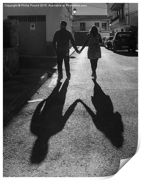  Lovers and Shadows Print by Philip Pound