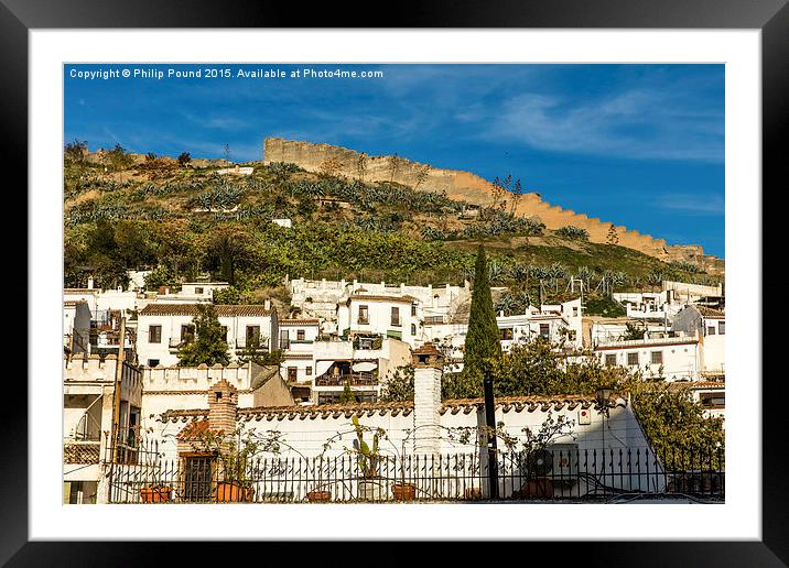  Sacromonte in Granada, Spain Framed Mounted Print by Philip Pound