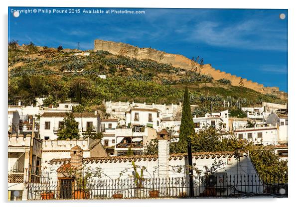  Sacromonte in Granada, Spain Acrylic by Philip Pound