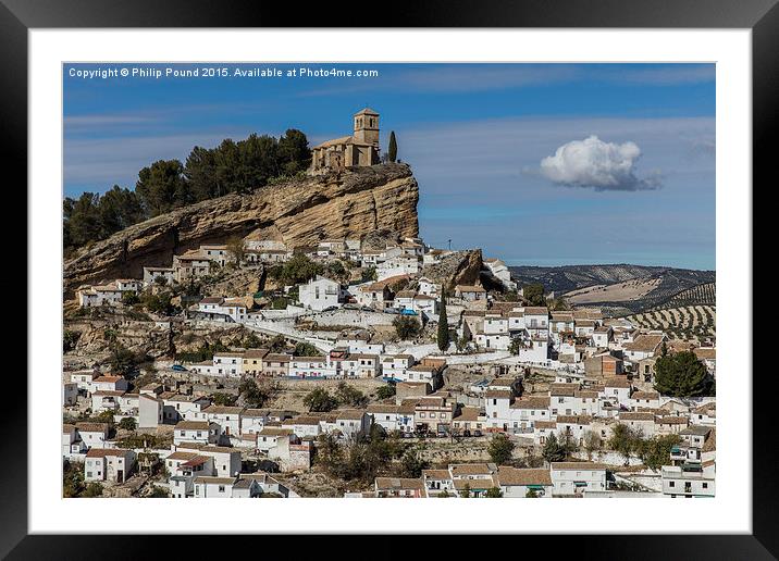  Spanish Mountain Village Framed Mounted Print by Philip Pound