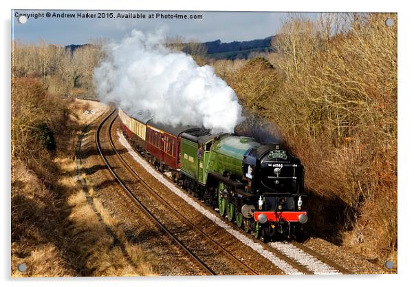 Peppercorn class steam locomotive Tornado Acrylic by Andrew Harker