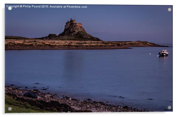 The Holy Island, Northumberland  Acrylic by Philip Pound