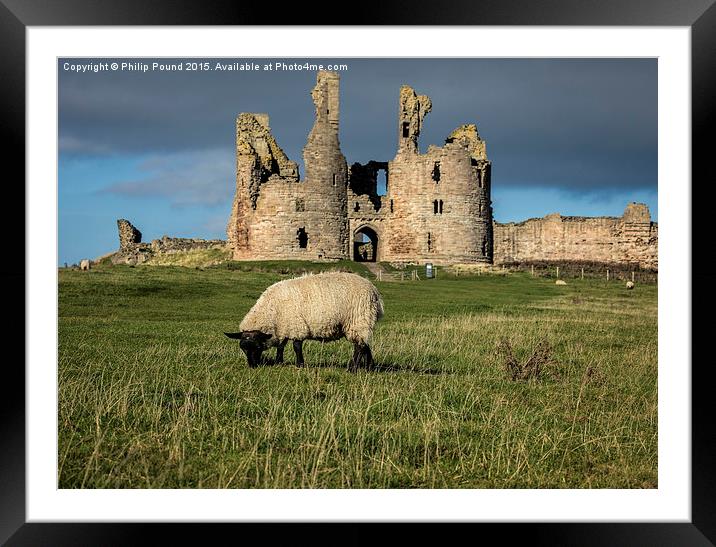 Dunstanburgh Castle  Framed Mounted Print by Philip Pound