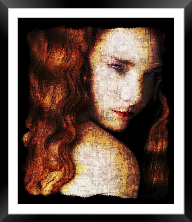 Red head Framed Mounted Print by Jean-François Dupuis
