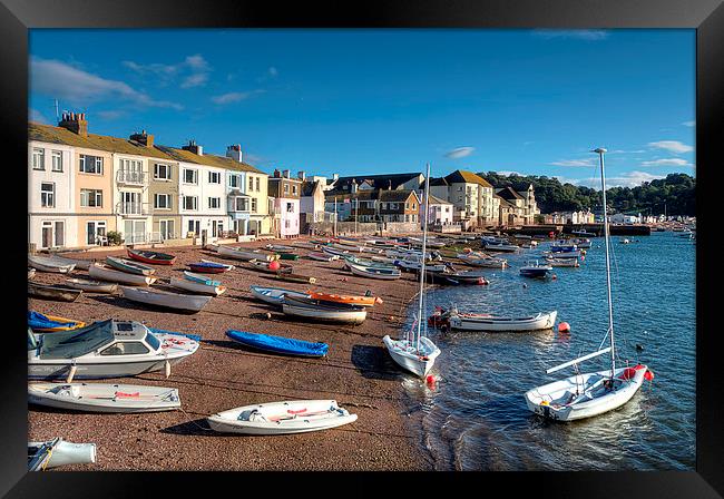  Boats on Teignmouth Back Beach  Framed Print by Rosie Spooner