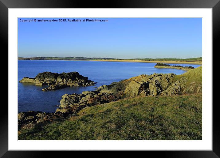  SUNNY DAY ON ANGLESEY Framed Mounted Print by andrew saxton