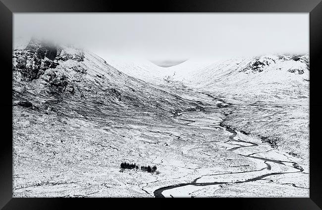 Glencoe Snow Framed Print by Stephen Taylor