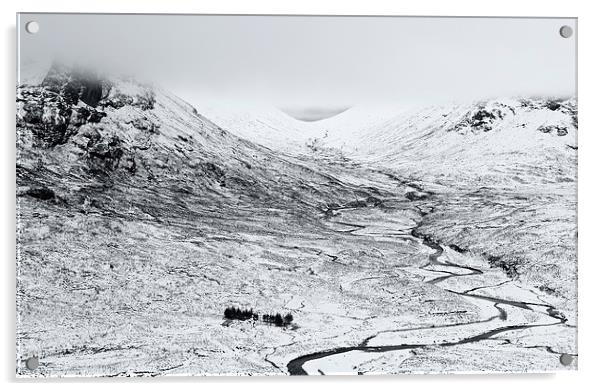 Glencoe Snow Acrylic by Stephen Taylor
