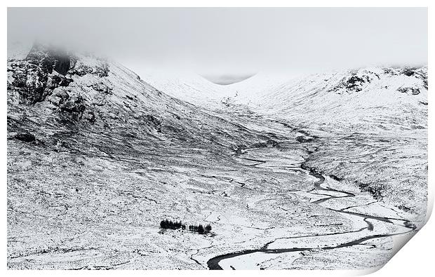 Glencoe Snow Print by Stephen Taylor