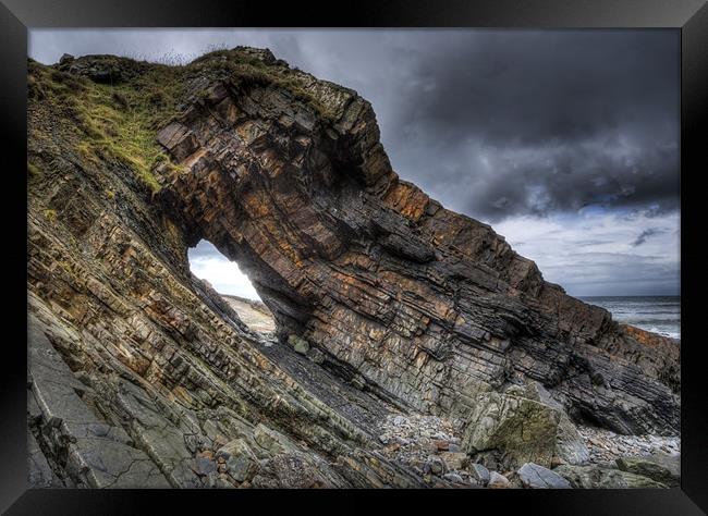 Hole in the Rock Framed Print by Mike Gorton