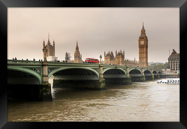 Big Ben and westminster bridge  Framed Print by chris smith