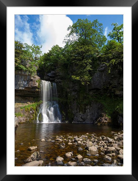 Waterfall  Framed Mounted Print by chris smith