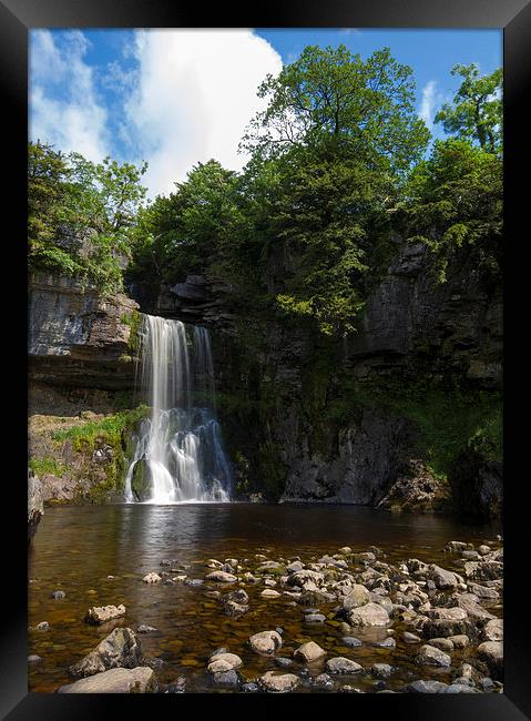 Waterfall  Framed Print by chris smith