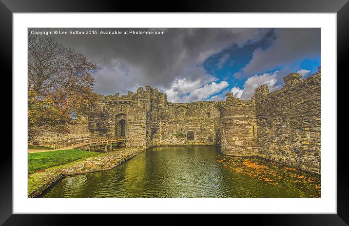 Beaumaris Castle Framed Mounted Print by Lee Sutton