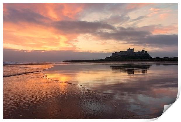  Bamburgh Castle Print by Northeast Images