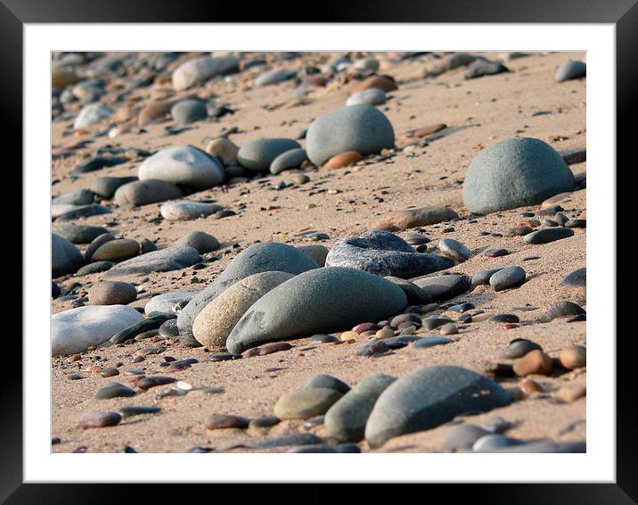  Rocks on A Beach Framed Mounted Print by Jackson Photography