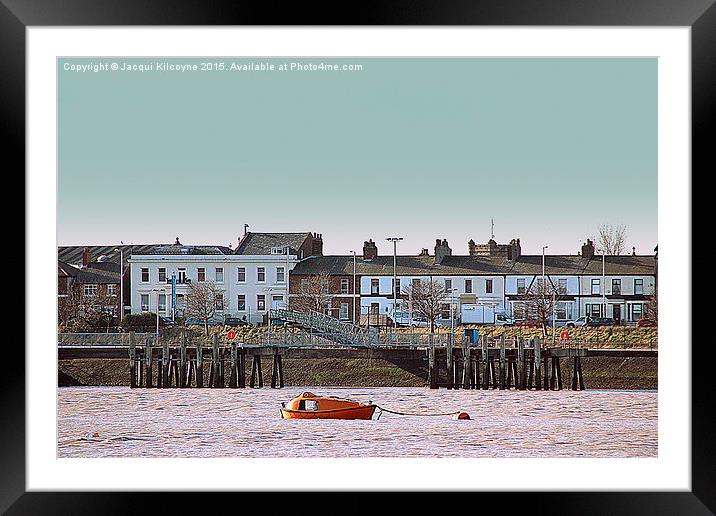 Low Tide at Fleetwood Framed Mounted Print by Jacqui Kilcoyne