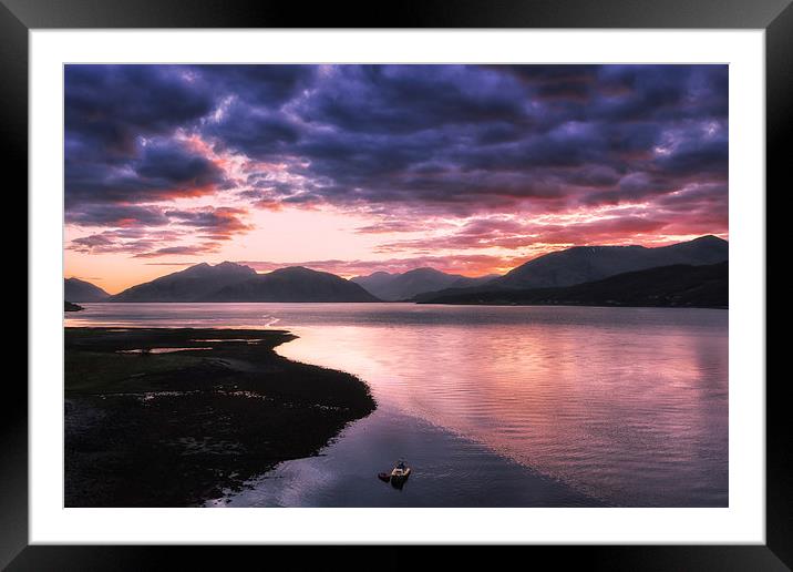  Loch Linnhe Sunset Framed Mounted Print by Nick Rowland