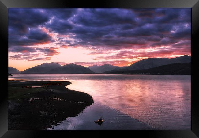  Loch Linnhe Sunset Framed Print by Nick Rowland