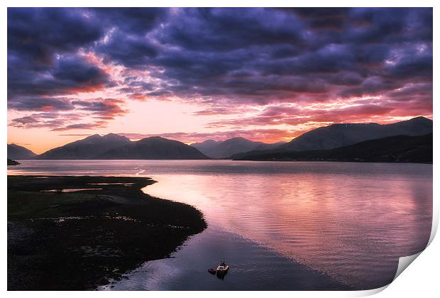  Loch Linnhe Sunset Print by Nick Rowland