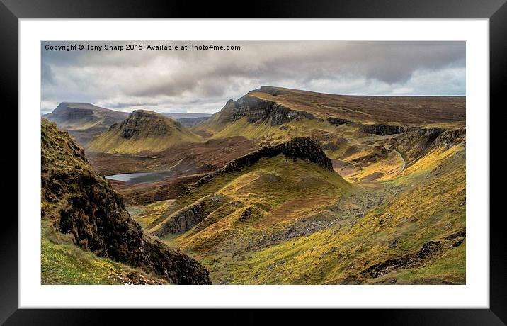  Quirrang, Isle of Skye Framed Mounted Print by Tony Sharp LRPS CPAGB