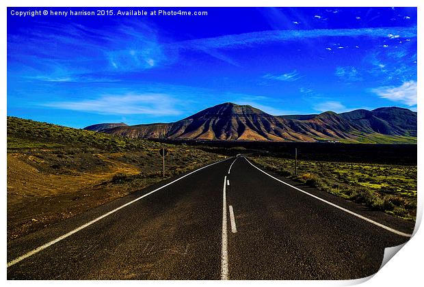  Mountain Roads Print by henry harrison