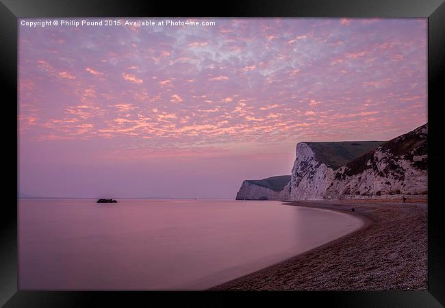  Jurassic Sunset Framed Print by Philip Pound