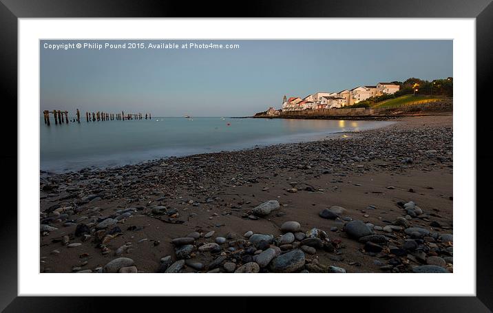  Swanage Beach Framed Mounted Print by Philip Pound