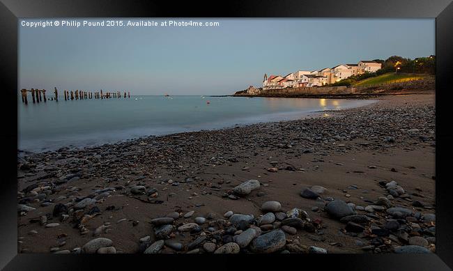  Swanage Beach Framed Print by Philip Pound